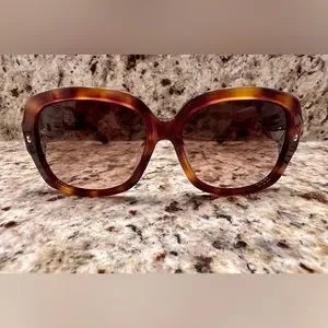Christian Dior Brilliance F Tortoise Brown Crystal Pearl Sunglasses Christian Dior Tortoise Large D Cannage Sunglasses - Foxy  main image 3